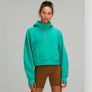 NWT Lululemon Scuba Oversized Half-Zip Hoodie in Maldives Green - XS/S